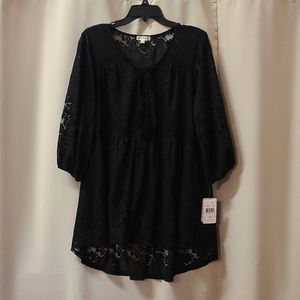 Black Lace Blouse